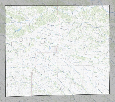 Davis County IA USGS topo map