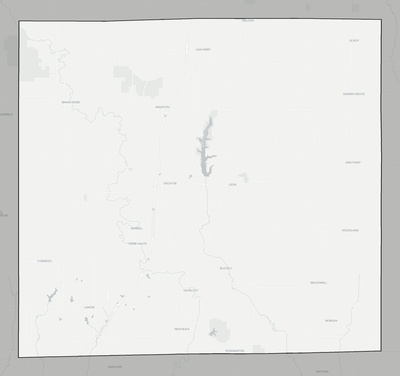 Decatur County IA county basemap context