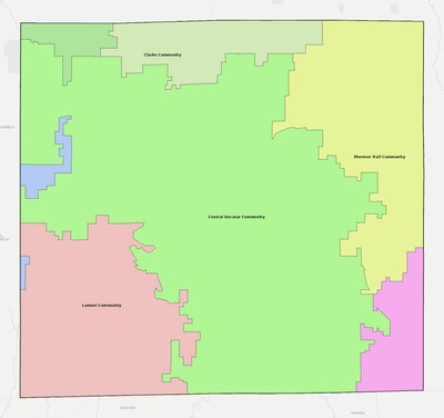 Decatur County IA school district boundaries map