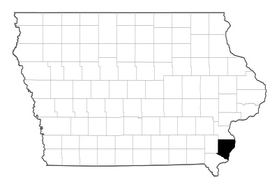 Des Moines County in Iowa