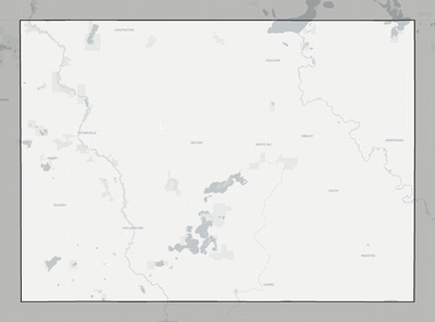 Emmet County IA county basemap context