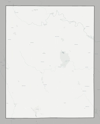 Fayette County IA county basemap context