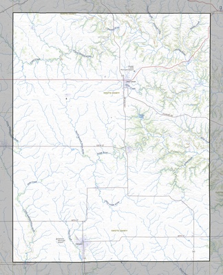 Fayette County IA USGS topo map