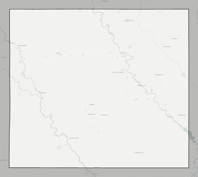 Floyd County IA county basemap context
