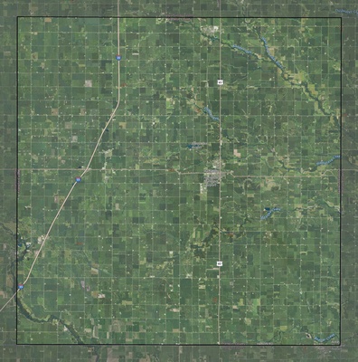 Franklin County IA USGS imagery and topo map
