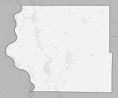 Fremont County IA county basemap context