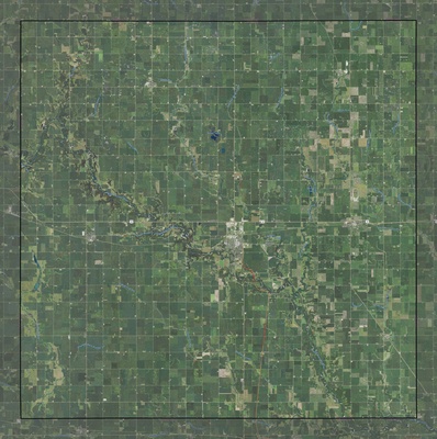 Greene County IA USGS imagery and topo map