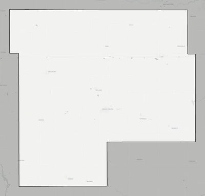 Grundy County IA county basemap context