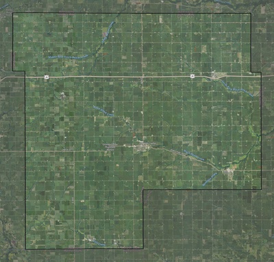 Grundy County IA USGS imagery and topo map