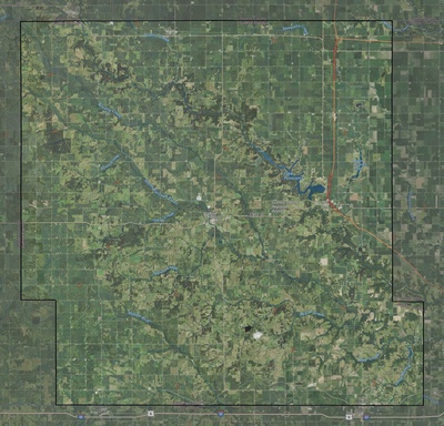 Guthrie County IA USGS imagery and topo map