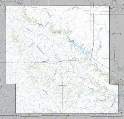 Guthrie County IA USGS topo map
