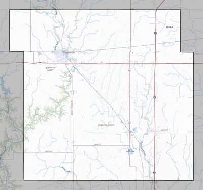 Hamilton County IA USGS topo map