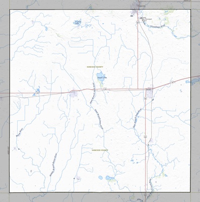 Hancock County IA USGS topo map