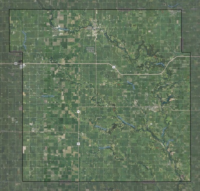 Hardin County IA USGS imagery and topo map