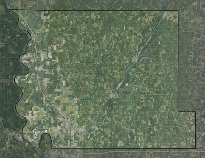 Harrison County IA USGS imagery and topo map
