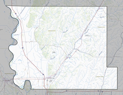 Harrison County IA USGS topo map