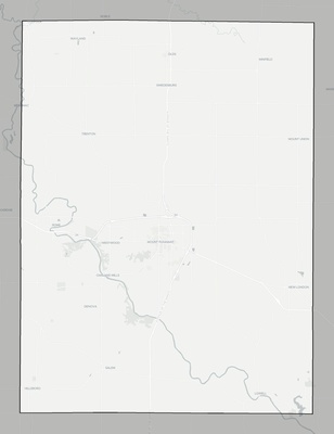 Henry County IA county basemap context