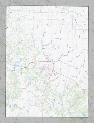 Henry County IA USGS topo map