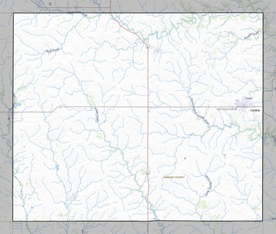 Howard County IA USGS topo map