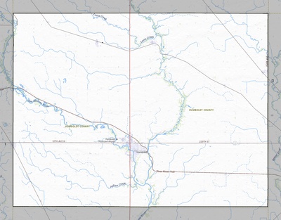 Humboldt County IA USGS topo map