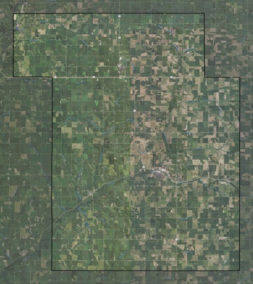 Ida County IA USGS imagery and topo map