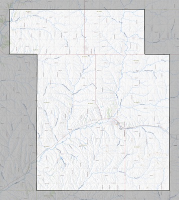 Ida County IA USGS topo map
