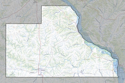 Jackson County IA USGS topo map