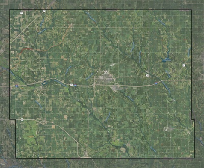 Jasper County IA USGS imagery and topo map