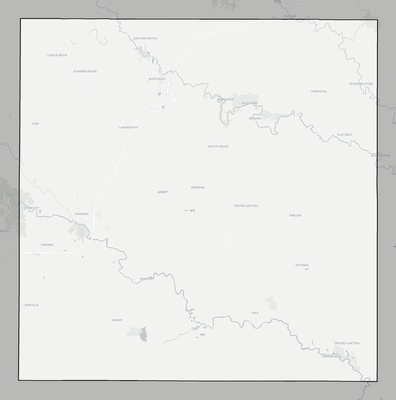 Jones County IA county basemap context
