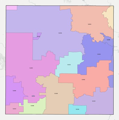 Jones County IA ZIP code boundaries map