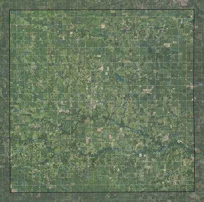 Keokuk County IA USGS imagery and topo map
