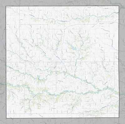Keokuk County IA USGS topo map