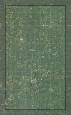 Kossuth County IA USGS imagery and topo map