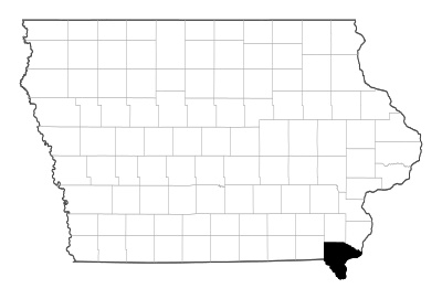 Lee County in Iowa