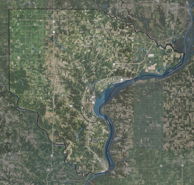 Lee County IA USGS imagery and topo map