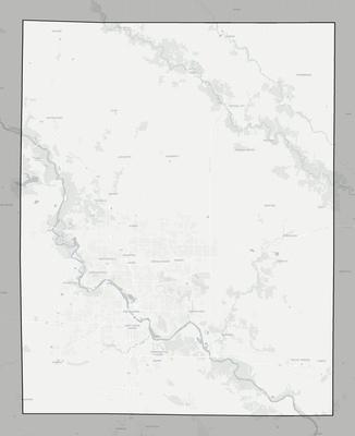 Linn County IA county basemap context