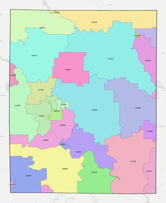 Linn County IA ZIP code boundaries map