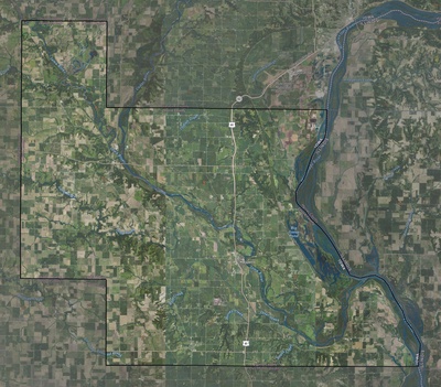 Louisa County IA USGS imagery and topo map