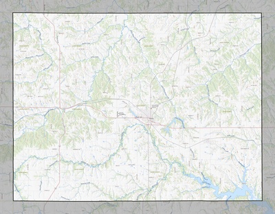 Lucas County IA USGS topo map