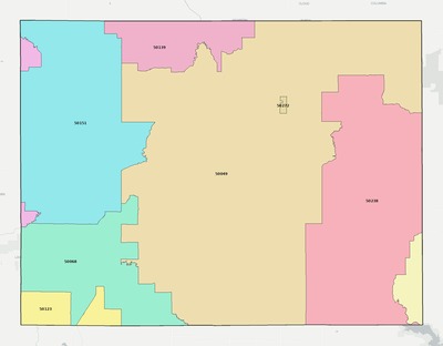 Lucas County IA ZIP code boundaries map