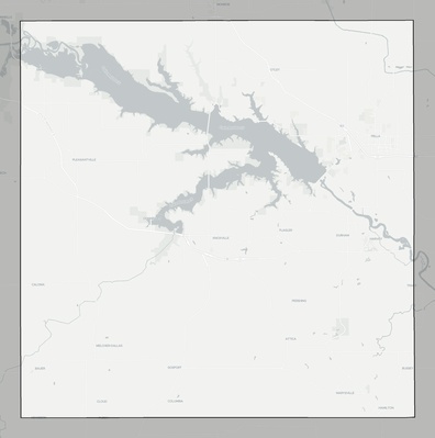 Marion County IA county basemap context