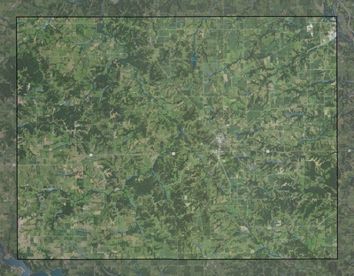 Monroe County IA USGS imagery and topo map