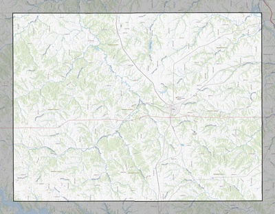 Monroe County IA USGS topo map