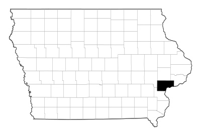 Muscatine County in Iowa