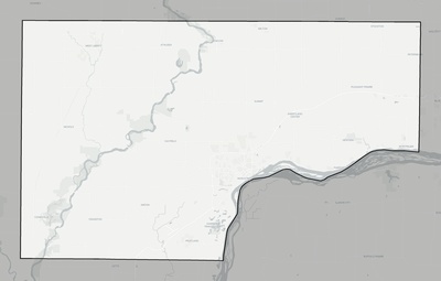 Muscatine County IA county basemap context