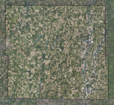 Page County IA USGS imagery and topo map