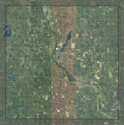Palo Alto County IA USGS imagery and topo map