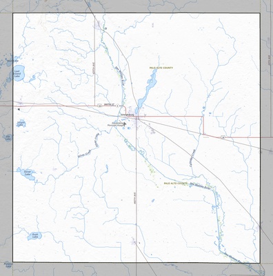 Palo Alto County IA USGS topo map