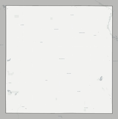 Pocahontas County IA county basemap context