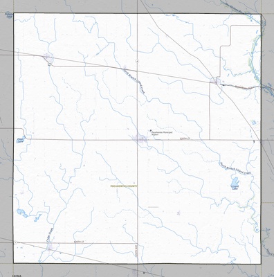 Pocahontas County IA USGS topo map